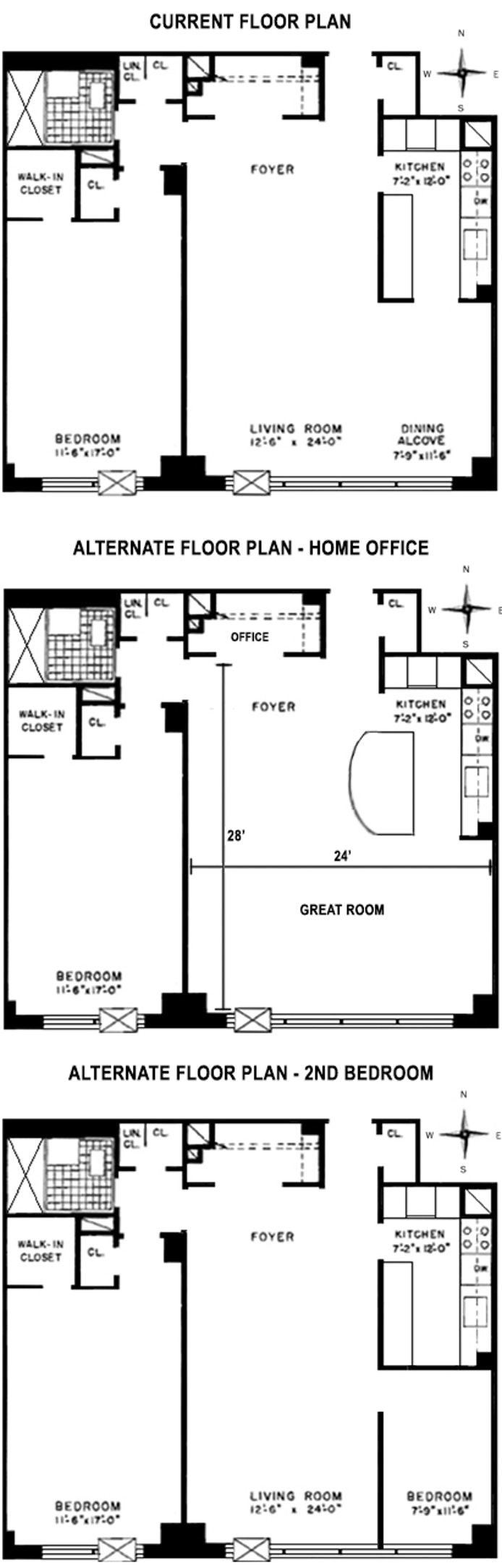 Floorplan for 205 West End Avenue, 15M