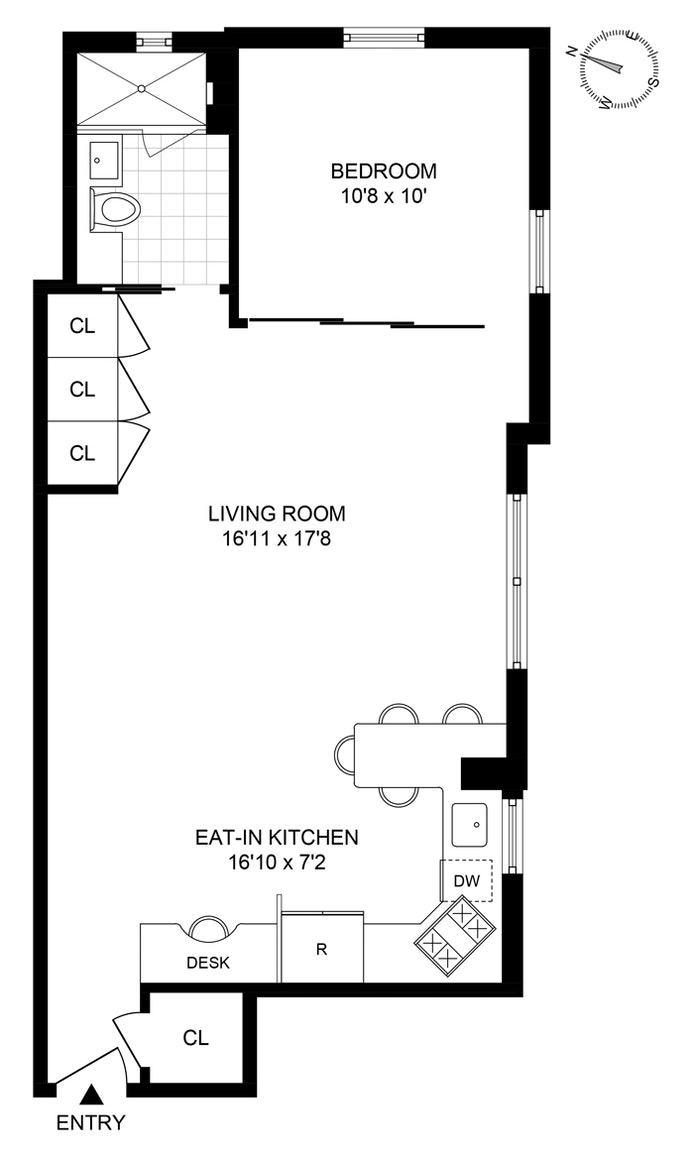 Floorplan for 82 Irving Place, 4C