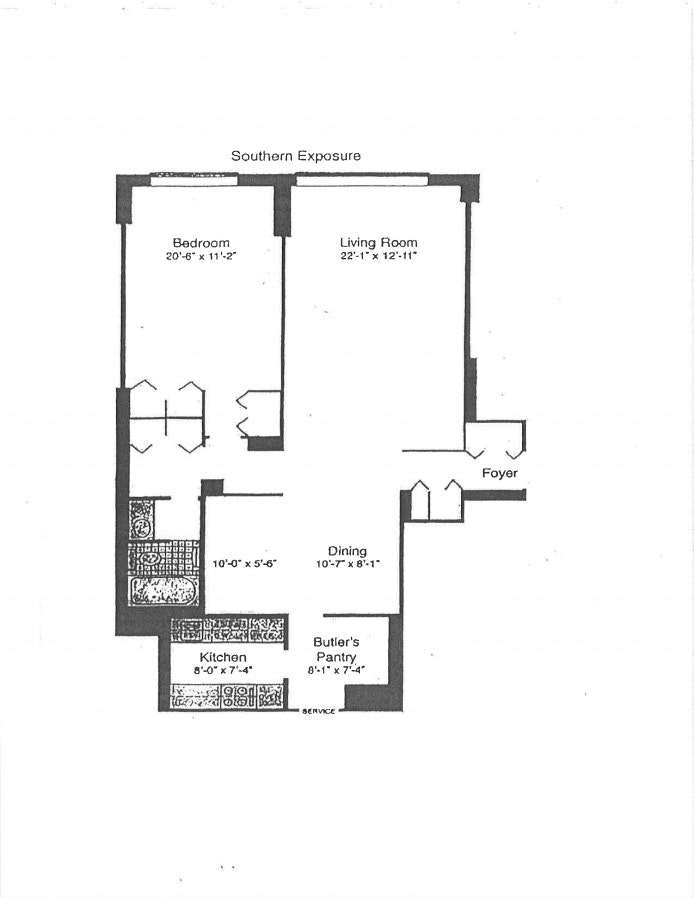 Floorplan for 60 East 8th Street, 33A