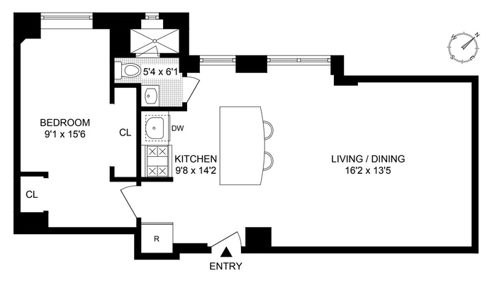 Floorplan for 375 Riverside Drive, 2G