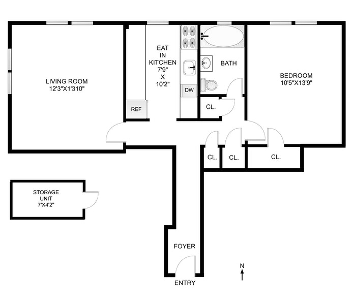 Floorplan for 549 41st Street, 3D