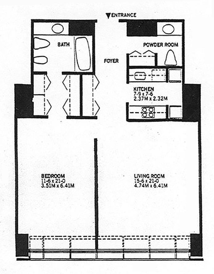 Floorplan for 15 West 53rd Street, 20C