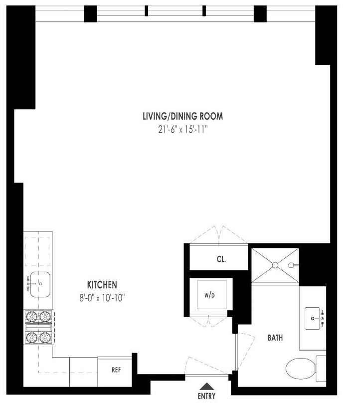Floorplan for 333 Rector Place, 1106
