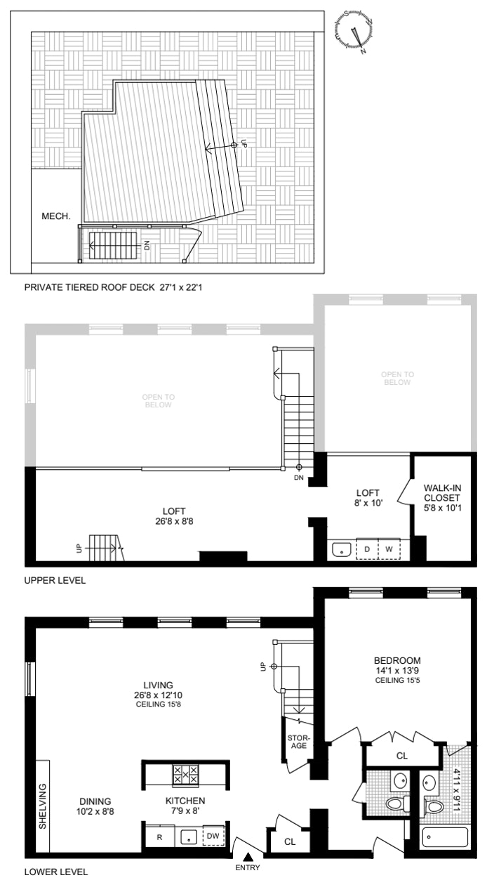 Floorplan for 205 Warren Street, 3B