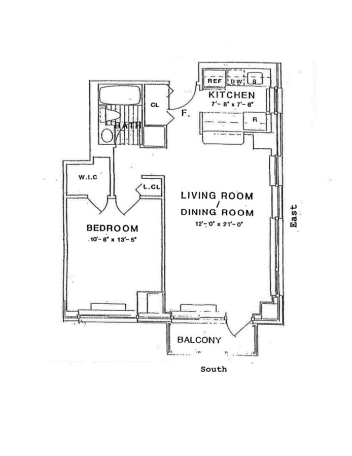Floorplan for 200 East 89th Street, 15G