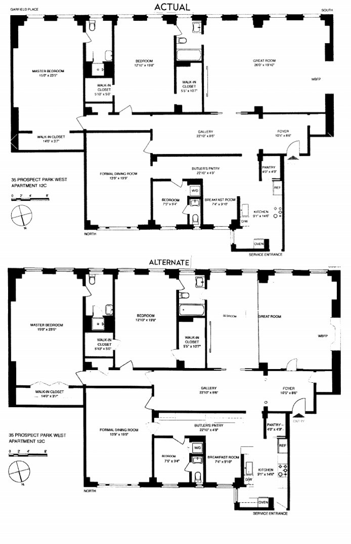 Floorplan for 35 Prospect Park West, 12C