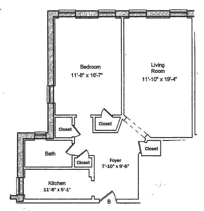 Floorplan for 50 Lefferts  Avenue, 1B