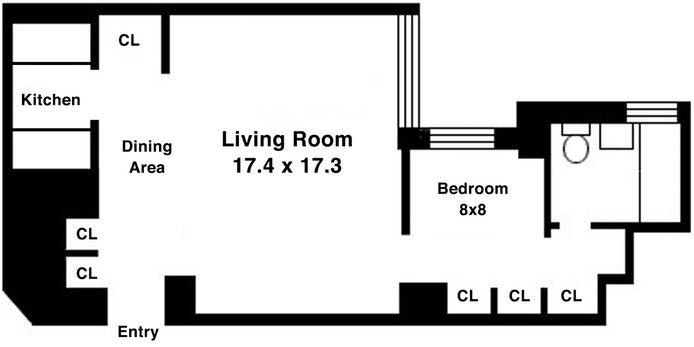 Floorplan for 159 West 53rd Street, 19A