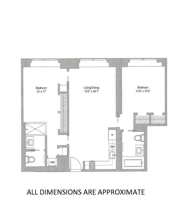 Floorplan for 123 Washington Street, 51D
