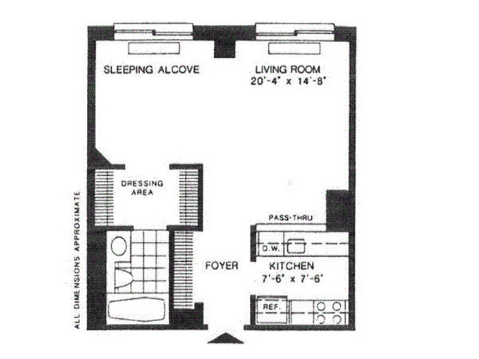 Floorplan for 300 East 85th Street, 505