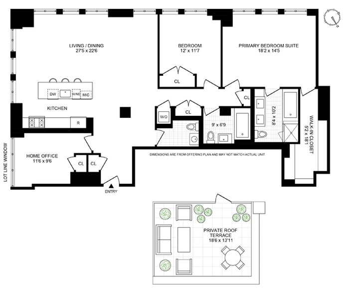 Floorplan for 143 Reade Street, 7C