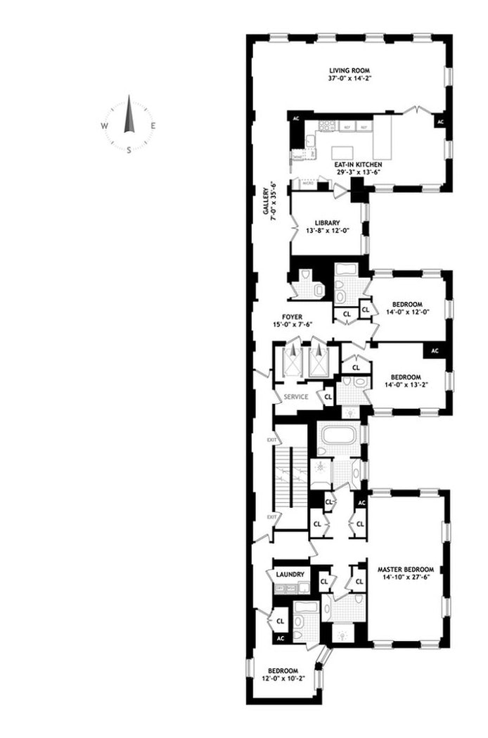 Floorplan for 18 Gramercy Park South, 7