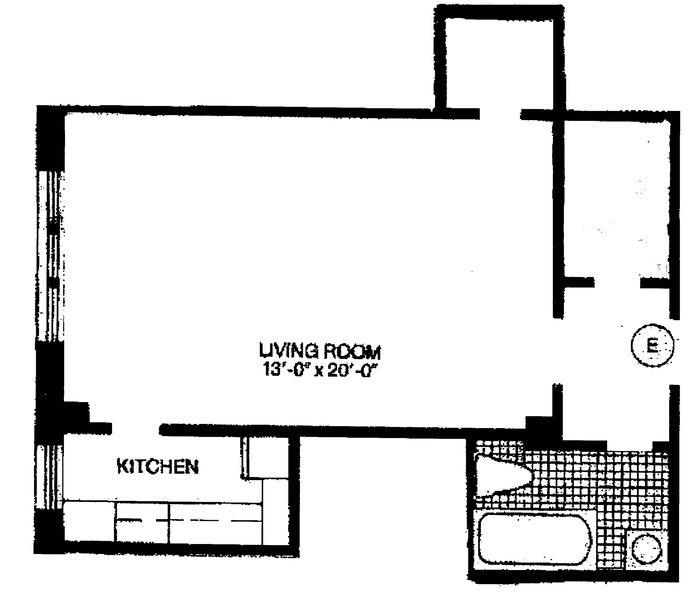 Floorplan for 2 Horatio Street, 8E