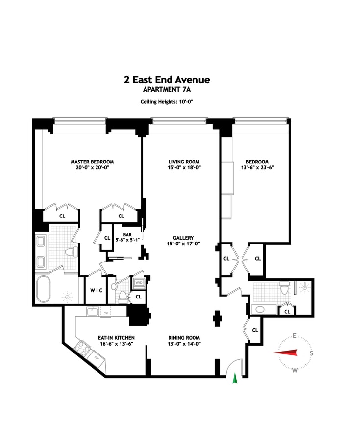 Floorplan for 2 East End Avenue, 7A