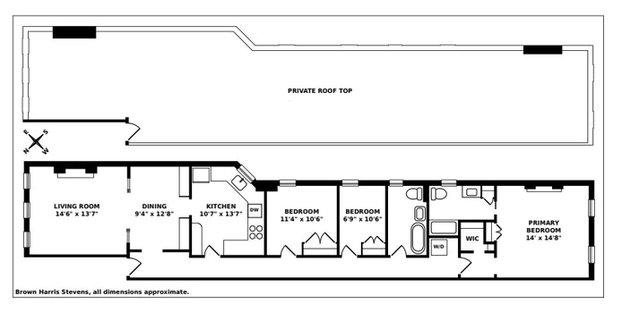 Floorplan for 400 3rd Street, 4L