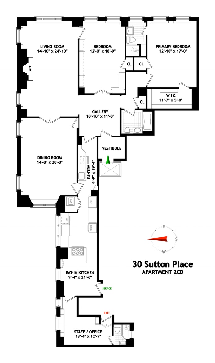 Floorplan for 30 Sutton Place, 2CD