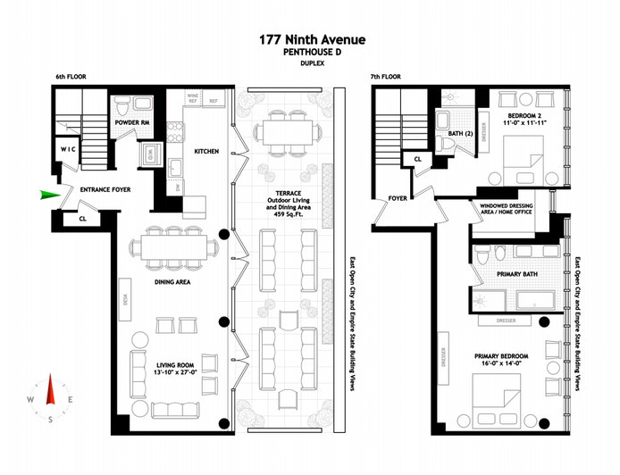 Floorplan for 177 Ninth Avenue, PHD