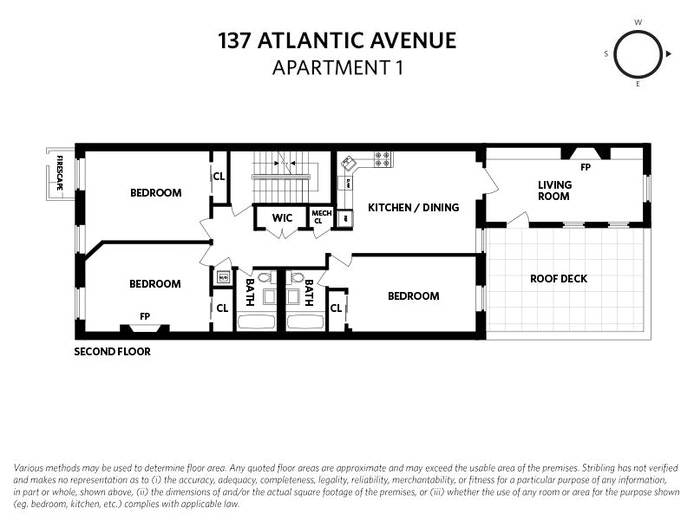 Floorplan for 137 Atlantic Avenue, 1