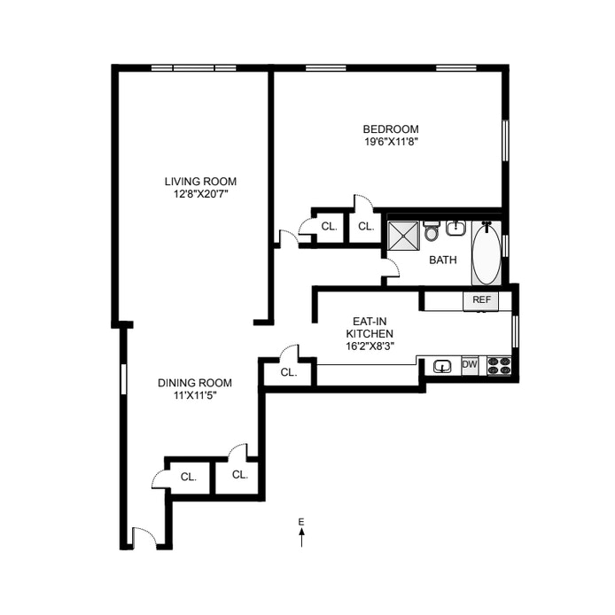 Floorplan for 44 Prospect Park West, A3