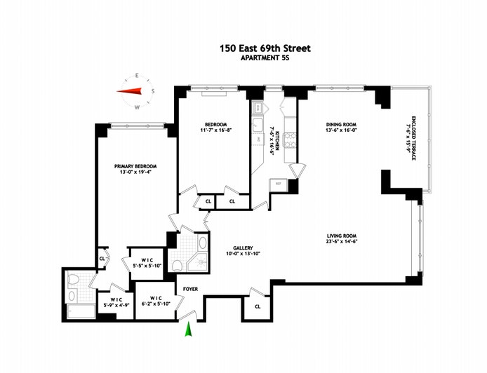 Floorplan for 150 East 69th Street, 5S
