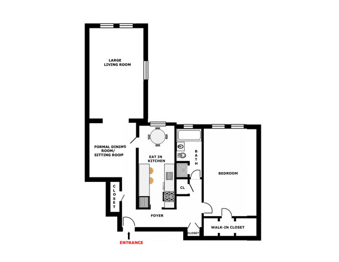 Floorplan for 85 -10 34th Ave, 213