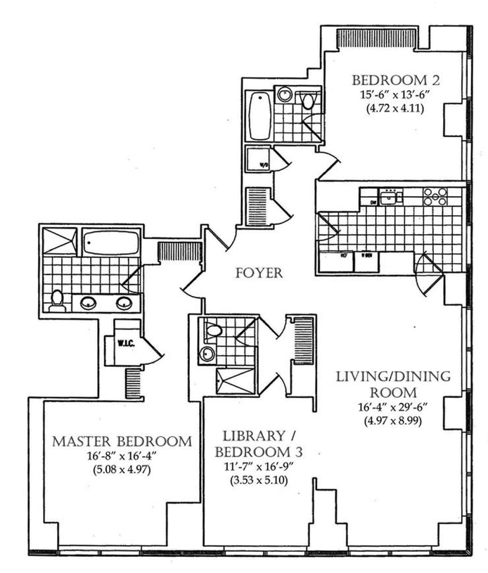 Floorplan for 845 United Nations Plaza, 25A