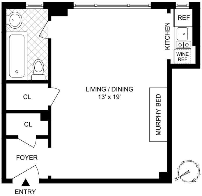 Floorplan for 339 East 58th Street, 1G