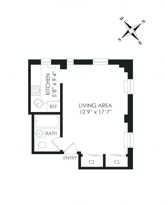 Floorplan for 138 East 38th Street, 6C