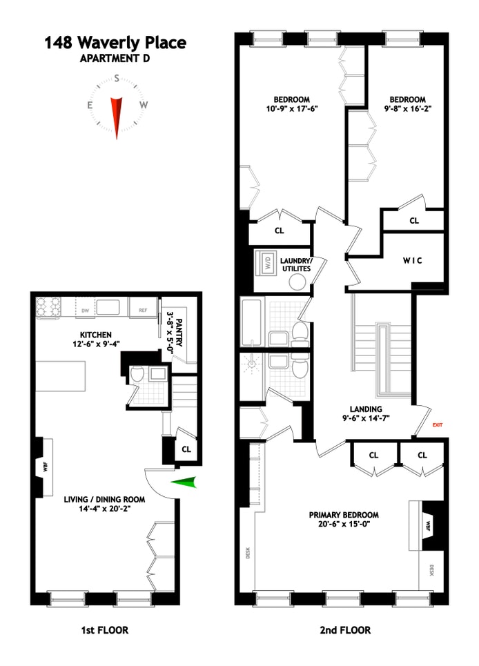 Floorplan for 148 Waverly Place, D