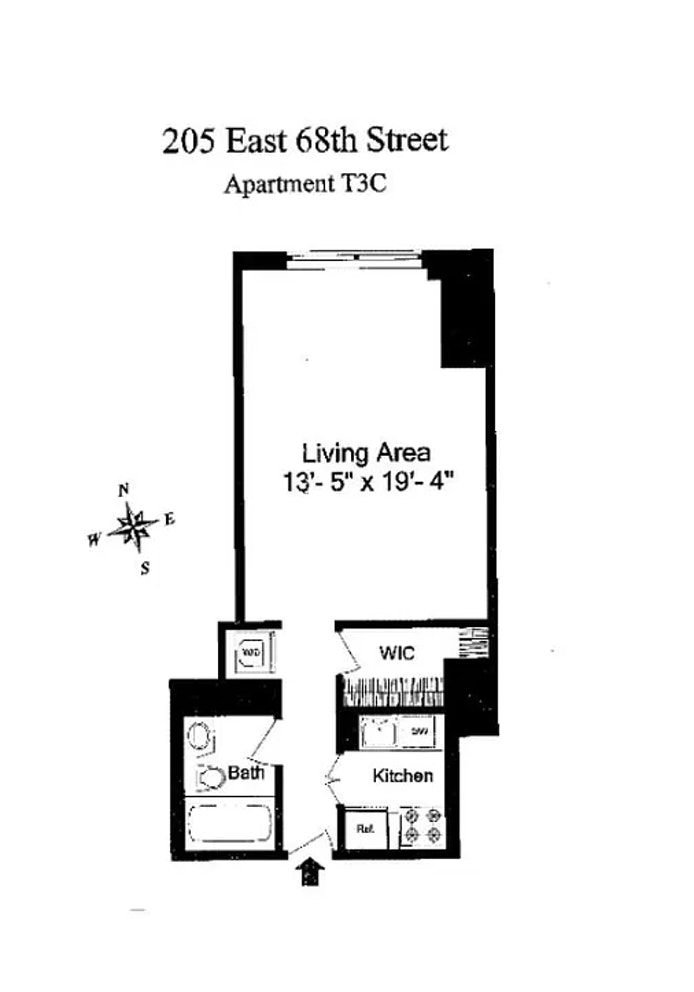 Floorplan for 205 East 68th Street, T3C