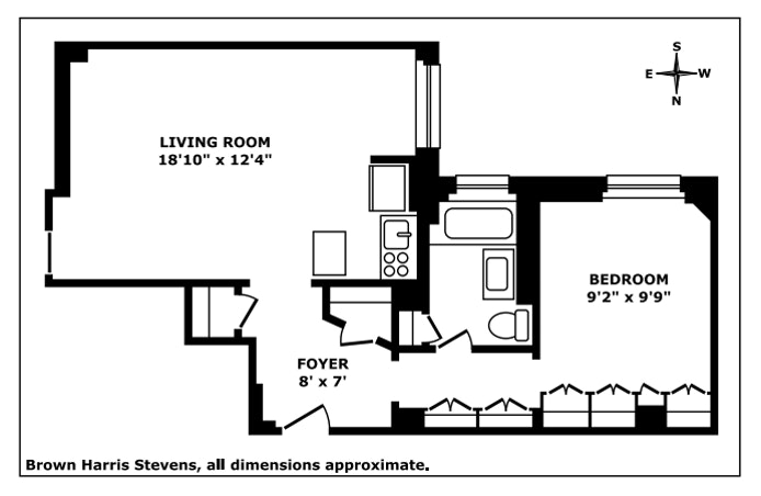Floorplan for 219 West 81st Street, 9C