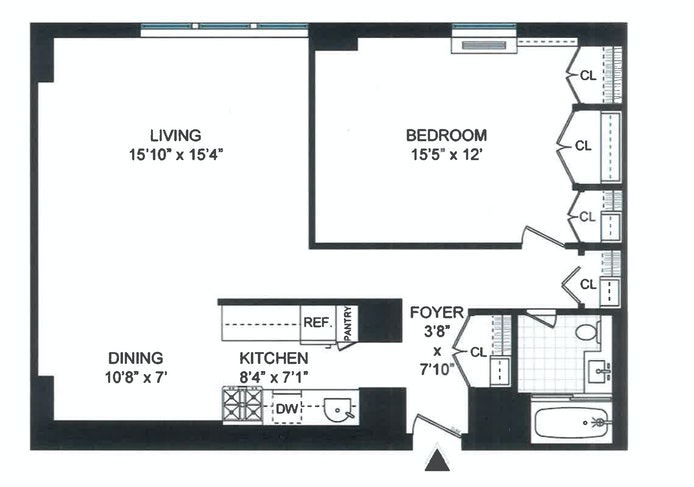 Floorplan for 1641 Third Avenue, 35G