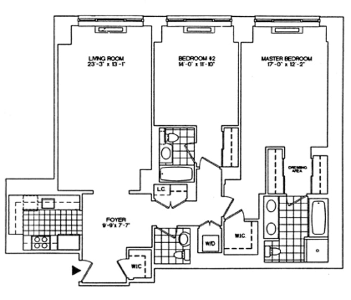 Floorplan for 308 East 72nd Street, 9C