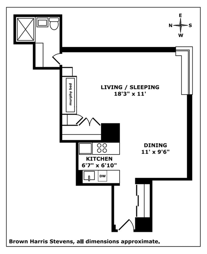 Floorplan for 10 West 66th Street, 4H