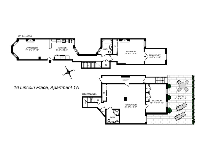 Floorplan for 16 Lincoln Place, 1A