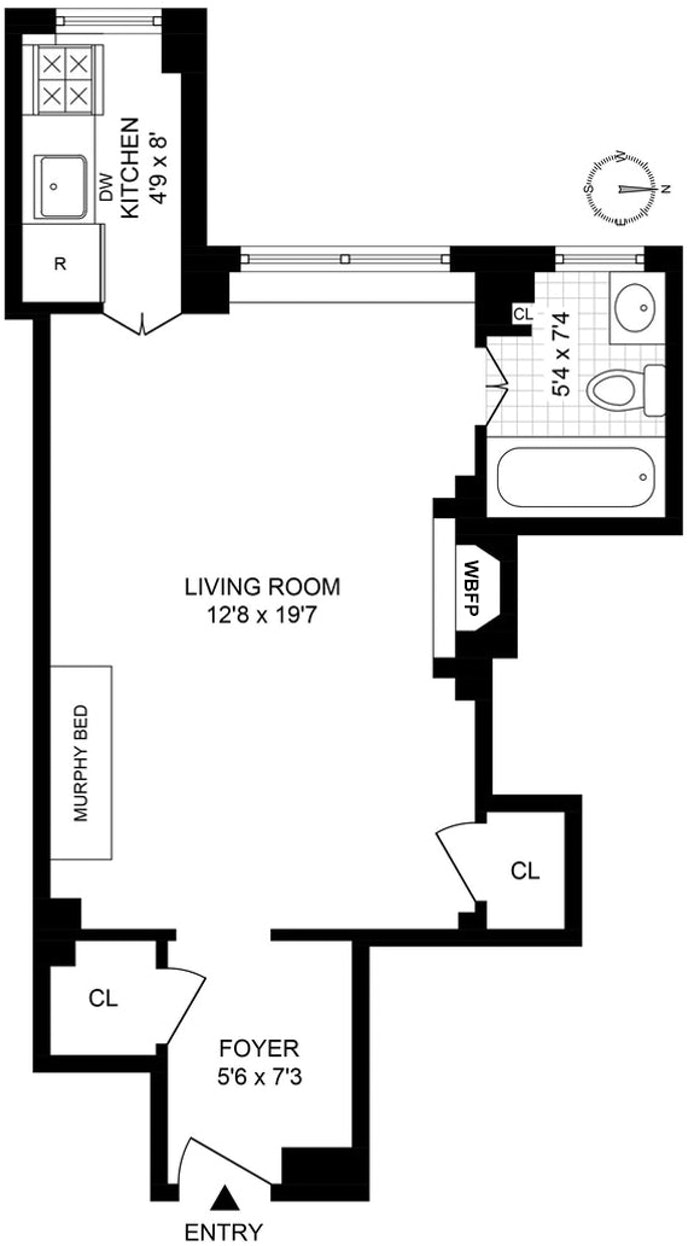 Floorplan for 210 East 73rd Street, 10D