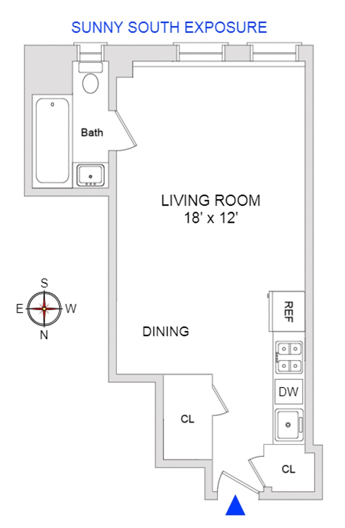 Floorplan for 310 Riverside Drive, 1112