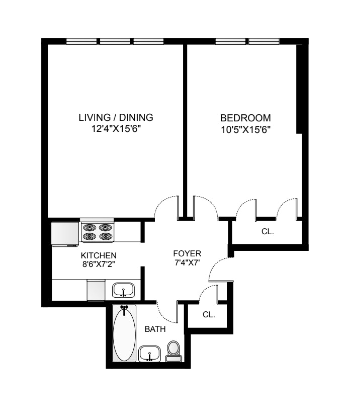 Floorplan for 218 Lincoln Place, 2A