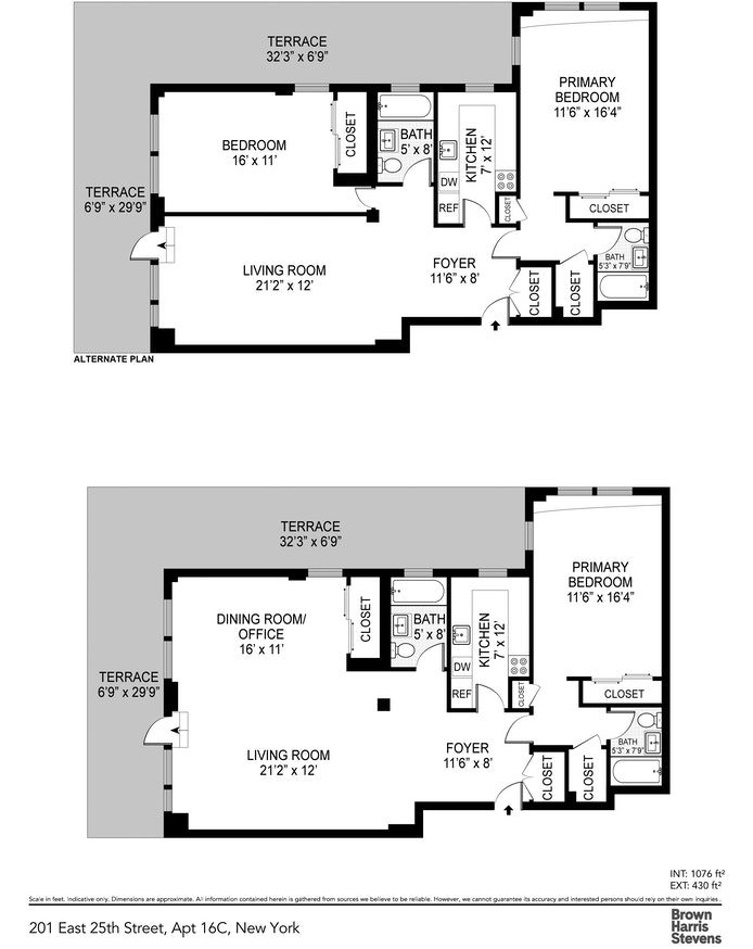 Floorplan for 201 East 25th Street, 16C