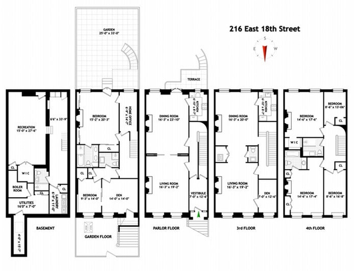 Floorplan for 216 East 18th Street
