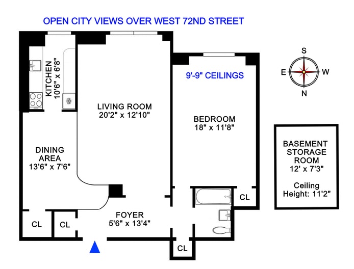 Floorplan for 263 West End Avenue, 4F