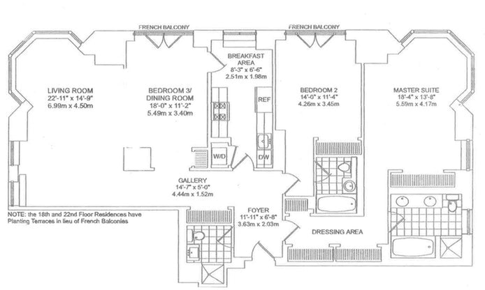 Floorplan for 400 East 51st Street, 18A