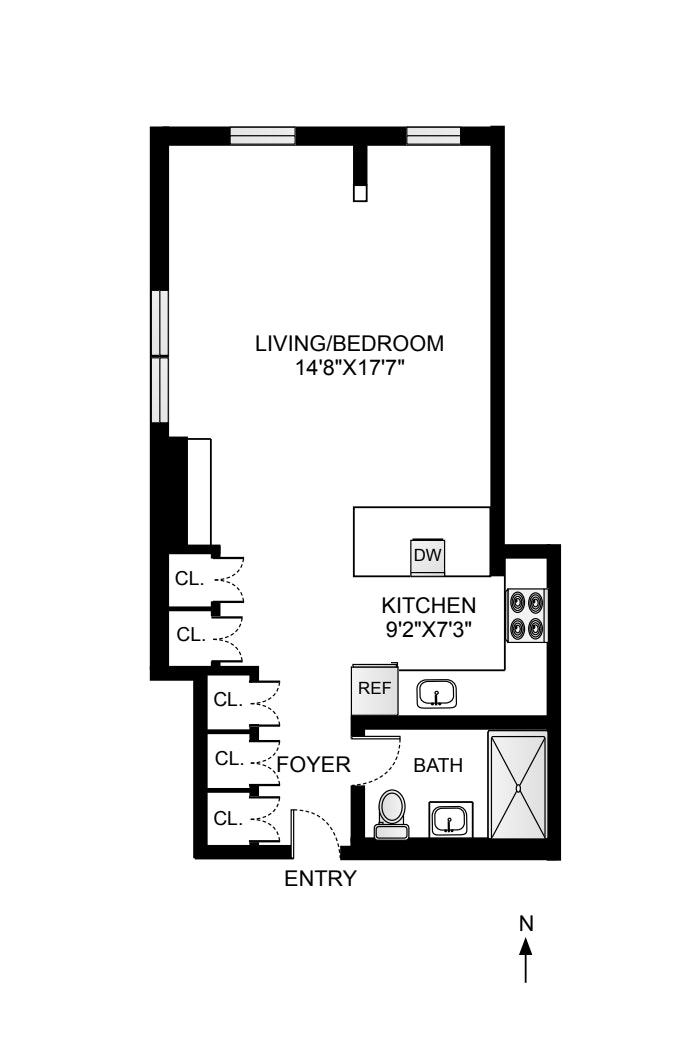 Floorplan for 320 East 35th Street, 5C