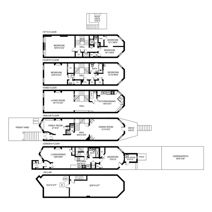 Floorplan for 139A South Oxford Street