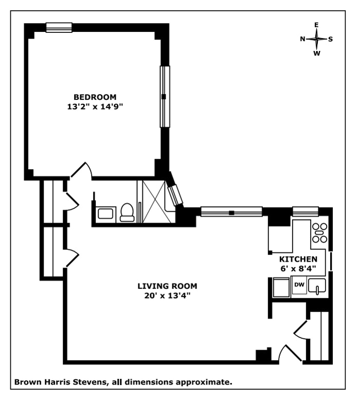 Floorplan for 425 East 51st Street, 4G