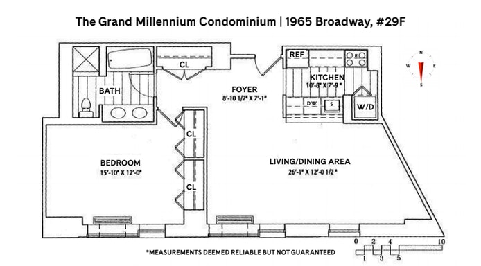 Floorplan for 1965 Broadway, 29F