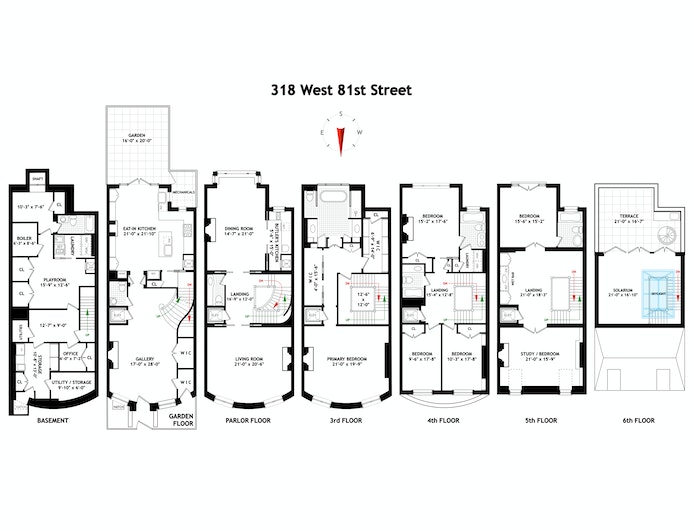 Floorplan for 318 West 81st Street