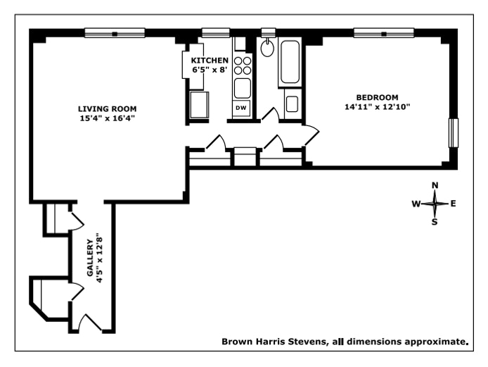 Floorplan for 425 East 51st Street, 8F