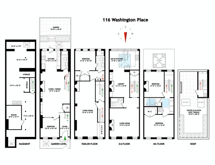 Floorplan for 116 Washington Place