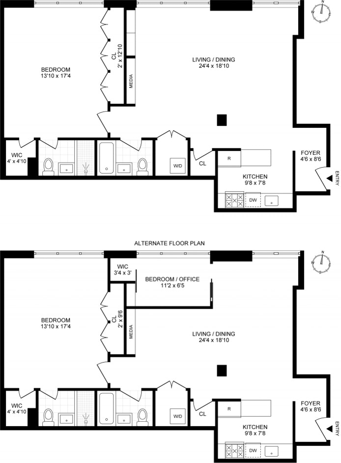 Floorplan for 970 Kent Avenue, 312